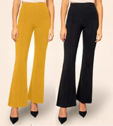 Pretty Graceful  Bellbottom Pants For Women