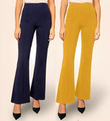 Pretty Graceful  Bellbottom Pants For Women