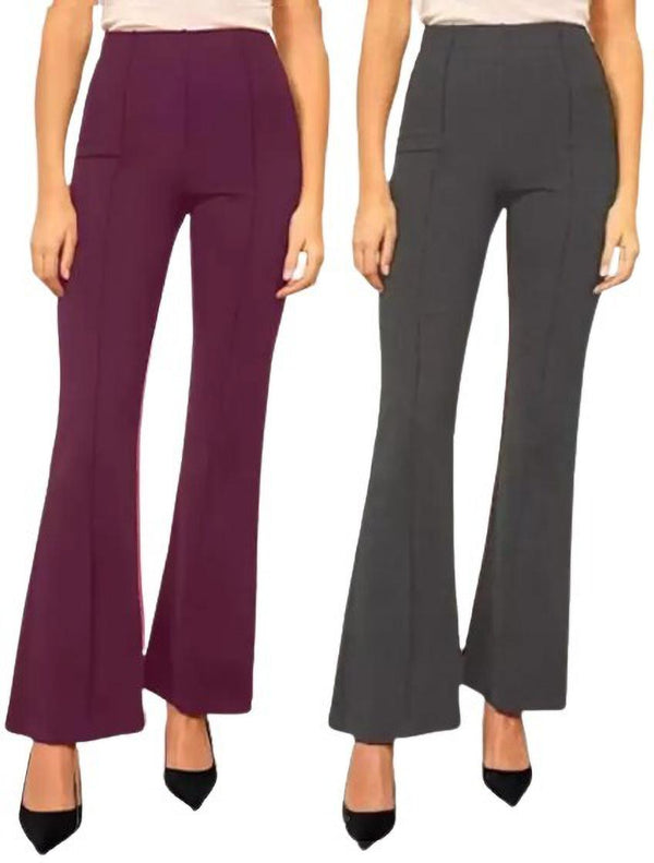 Pretty Graceful  Bellbottom Pants For Women