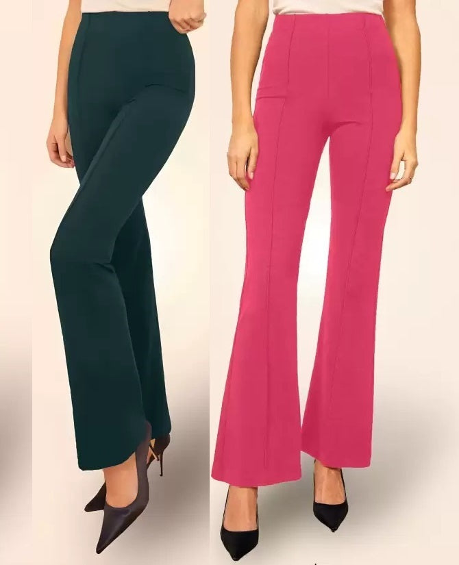 Pretty Graceful  Bellbottom Pants For Women