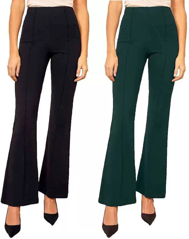 Pretty Graceful  Bellbottom Pants For Women