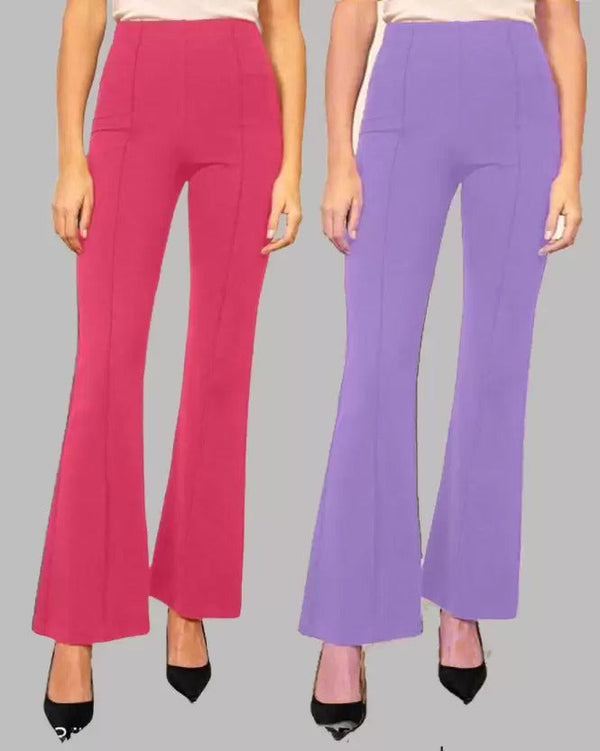 Pretty Graceful  Bellbottom Pants For Women