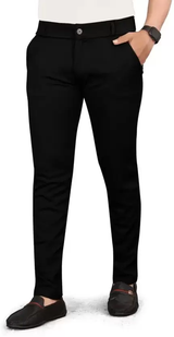 Men’s Tailored Slim Fit Lycra Blend Trousers – Contemporary Style and All-Day Comfort for the Modern Man