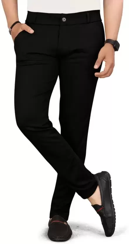 Men’s Tailored Slim Fit Lycra Blend Trousers – Contemporary Style and All-Day Comfort for the Modern Man