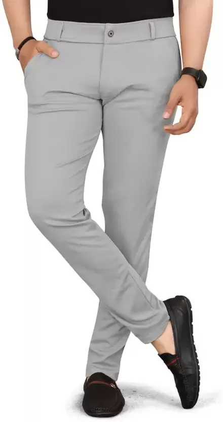 Men’s Tailored Slim Fit Lycra Blend Trousers – Contemporary Style and All-Day Comfort for the Modern Man