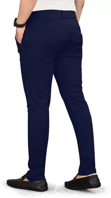 Men’s Tailored Slim Fit Lycra Blend Trousers – Contemporary Style and All-Day Comfort for the Modern Man