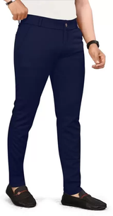 Men’s Tailored Slim Fit Lycra Blend Trousers – Contemporary Style and All-Day Comfort for the Modern Man