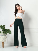 Trendy Glamorous Women  Green Trousers