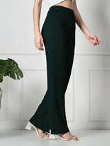 Trendy Glamorous Women  Green Trousers