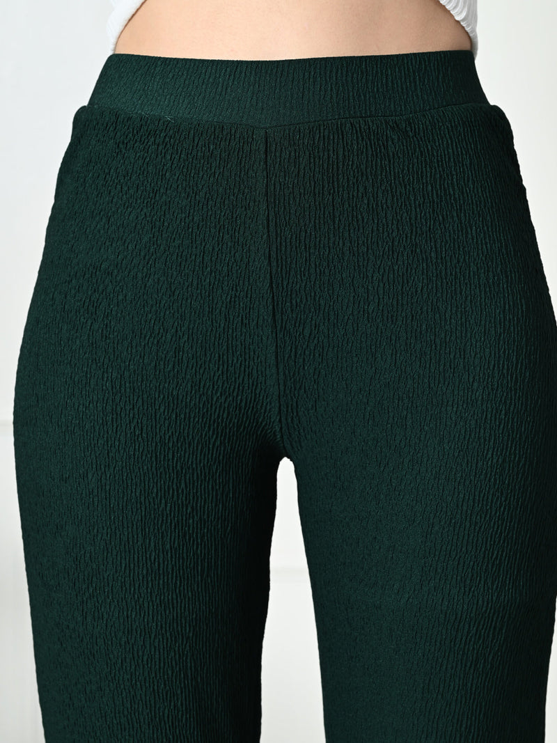 Trendy Glamorous Women  Green Trousers