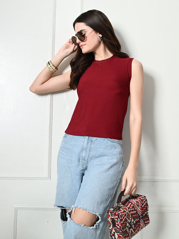 Stylish Glamorous Girls and Womens  Maroon Tops