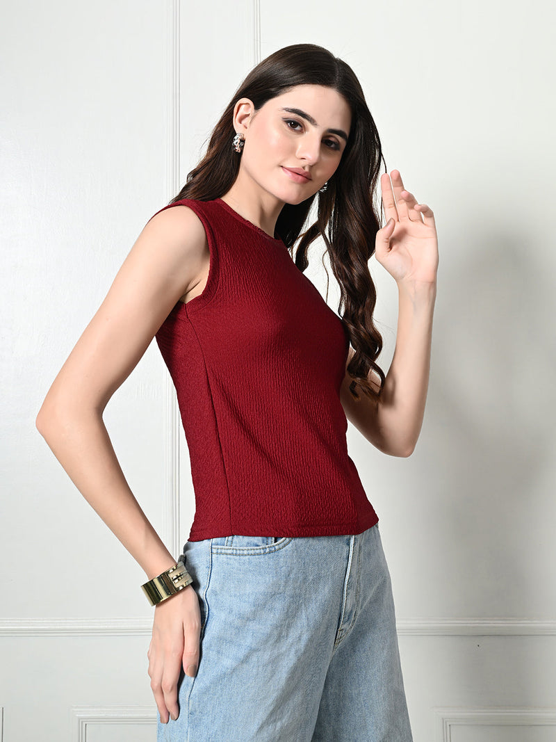 Stylish Glamorous Girls and Womens  Maroon Tops