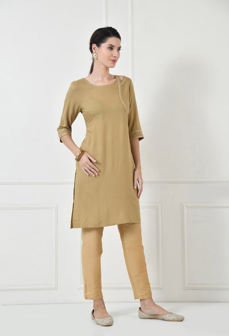 Women Self Design cotton  Straight Kurta