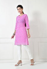 Women Self Design cotton  Straight Kurta