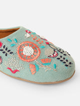 Pairs4U Pista Canvas Upper Flats with Embroidered For Womens