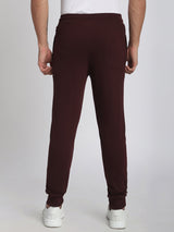 Stitch Hub Wine Loop knit Joggers for Men