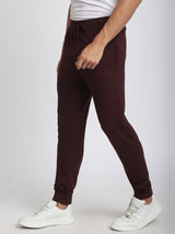 Stitch Hub Wine Loop knit Joggers for Men