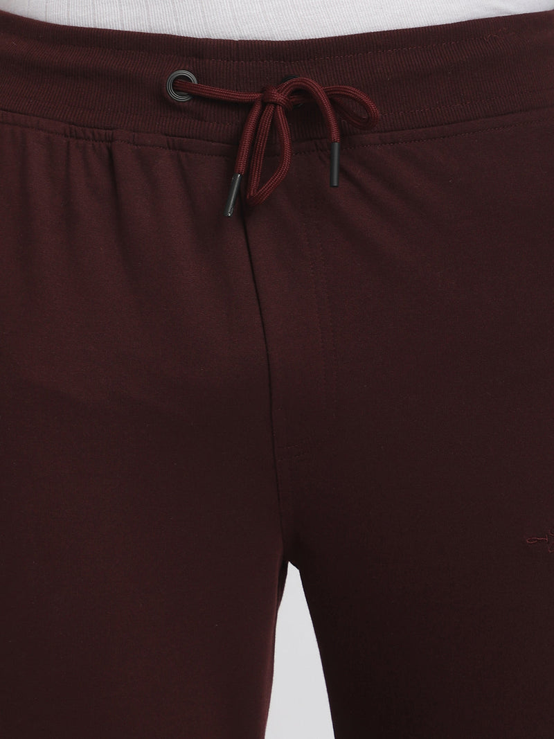 Stitch Hub Wine Loop knit Joggers for Men