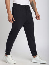 Stitch Hub Navy Loop knit Joggers for Men