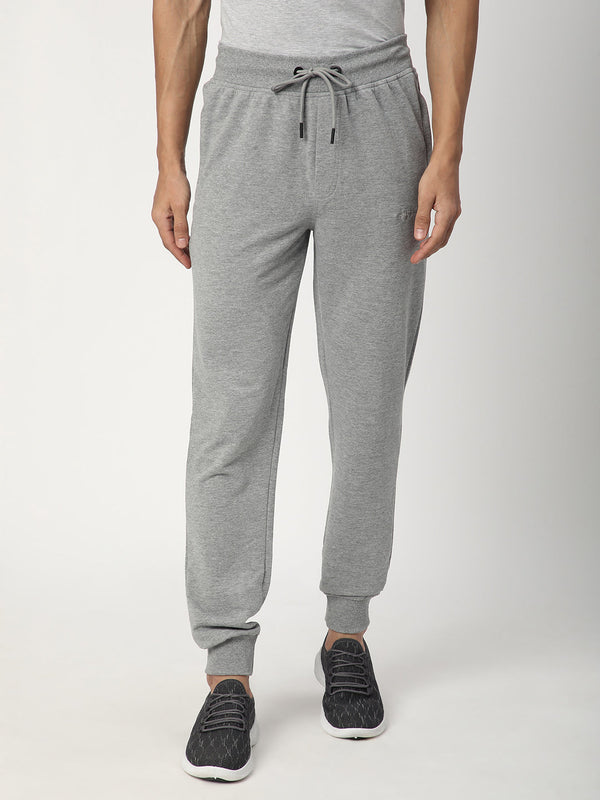 Stitch Hub Grey Loop knit Joggers for Men