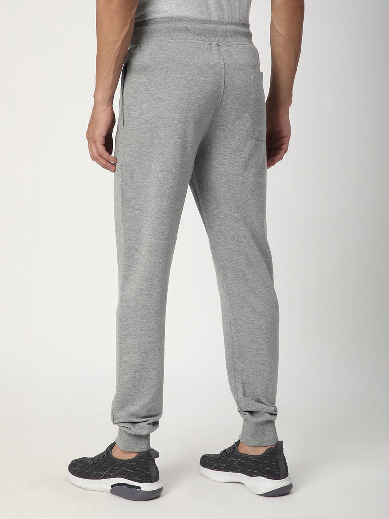 Stitch Hub Grey Loop knit Joggers for Men