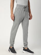 Stitch Hub Grey Loop knit Joggers for Men