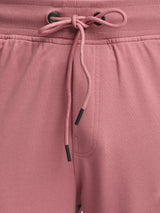 Stitch Hub Rose Pink Loop knit Joggers for Men