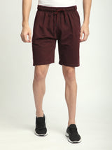 Stitch Hub Wine Loop knit Shorts for Men