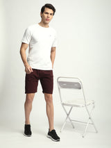 Stitch Hub Wine Loop knit Shorts for Men