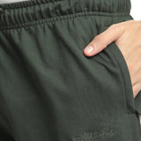 Stitch Hub Olive Loop knit Shorts for Men