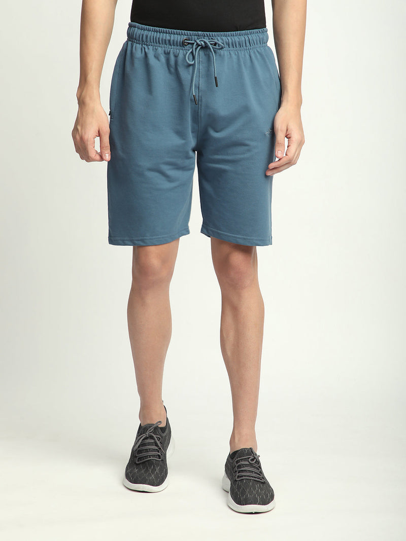 Stitch Hub Denim Loop knit Shorts for Men