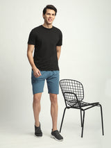 Stitch Hub Denim Loop knit Shorts for Men