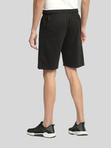 Stitch Hub Black Loop knit Shorts for Men