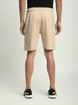 Stitch Hub Beige Loop knit Shorts for Men