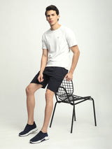 Stitch Hub Navy Loop knit Shorts for Men