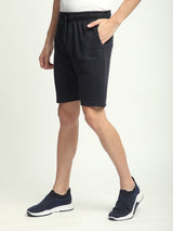 Stitch Hub Navy Loop knit Shorts for Men