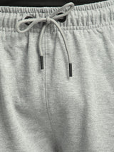 Stitch Hub Grey Loop knit Shorts for Men