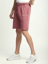 Stitch Hub Rose Pink Loop knit Shorts for Men