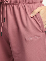 Stitch Hub Rose Pink Loop knit Shorts for Men