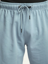 Stitch Hub Blue Loop knit Shorts for Men