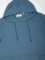 Stitch Hub Denim Loop knit Hoodie - Long Sleeve, Regular Fit