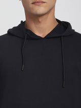 Stitch Hub Navy Loop knit Hoodie - Long Sleeve, Regular Fit