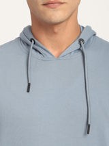 Stitch Hub Blue Loop knit Hoodie - Long Sleeve, Regular Fit