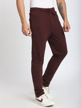 Stitch Hub Wine Loop knit Track Pant for Men