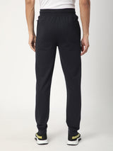 Stitch Hub Navy Loop knit Track Pant for Men