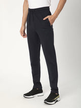 Stitch Hub Navy Loop knit Track Pant for Men