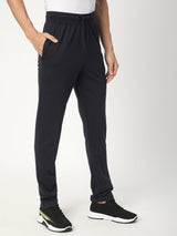 Stitch Hub Navy Loop knit Track Pant for Men