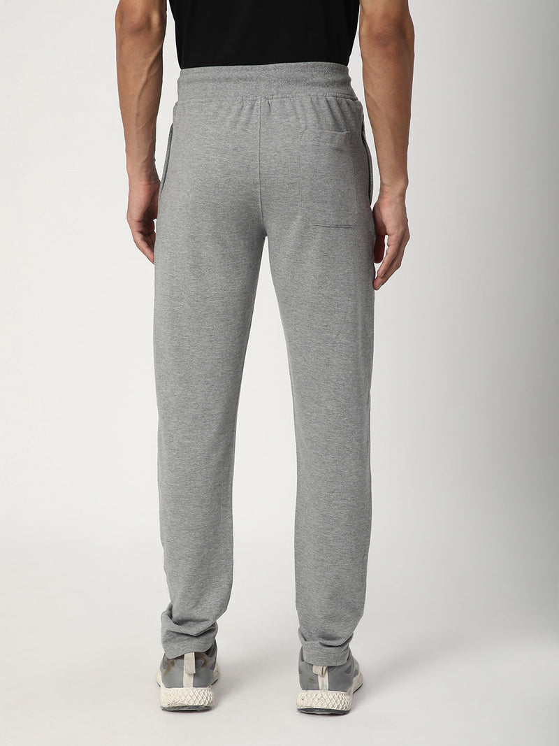 Stitch Hub Grey Loop knit Track Pant for Men