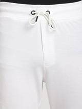 Stitch Hub White Loop knit Track Pant for Men