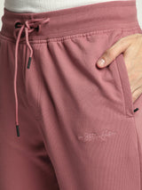 Stitch Hub Rose Pink Loop knit Track Pant for Men